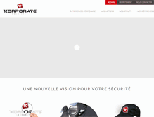 Tablet Screenshot of korporate.fr
